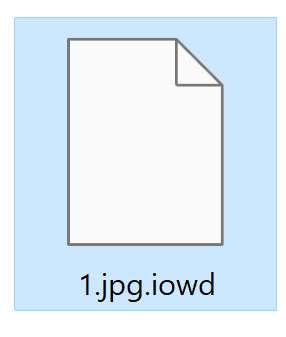 Image: File encrypted by the IOWD Ransomware