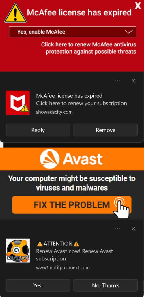 McAfee Your Card Payment Has Failed