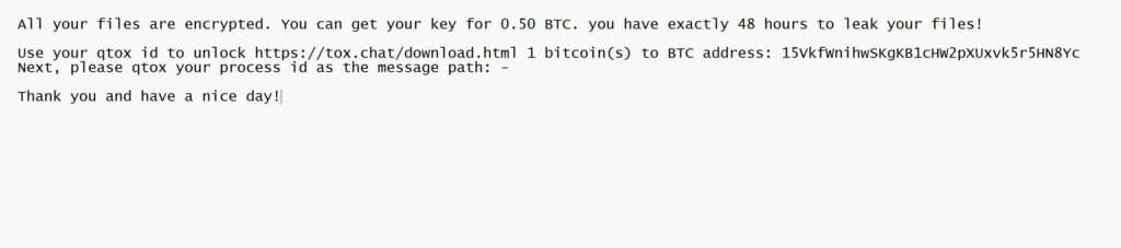 Image: ScytaleSECC ransomware