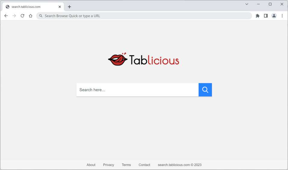 Image: Search.Tablicious.com Browser Redirect