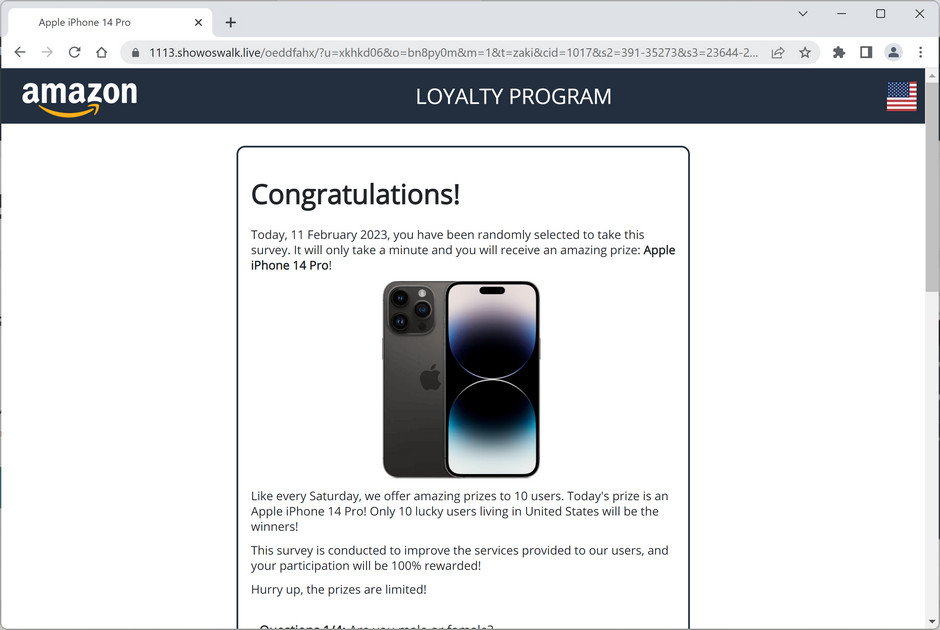 Screenshot of Showoswalk.live Ads