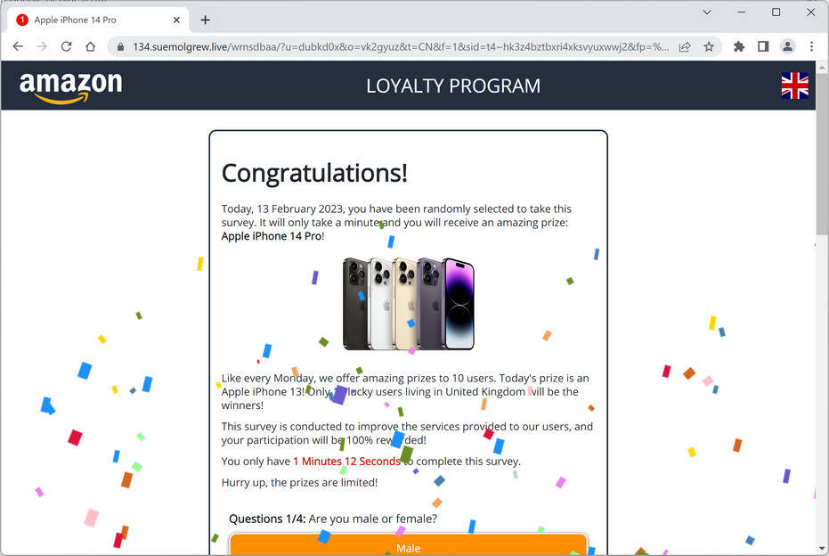 Screenshot of Suemolgrew.live Ads