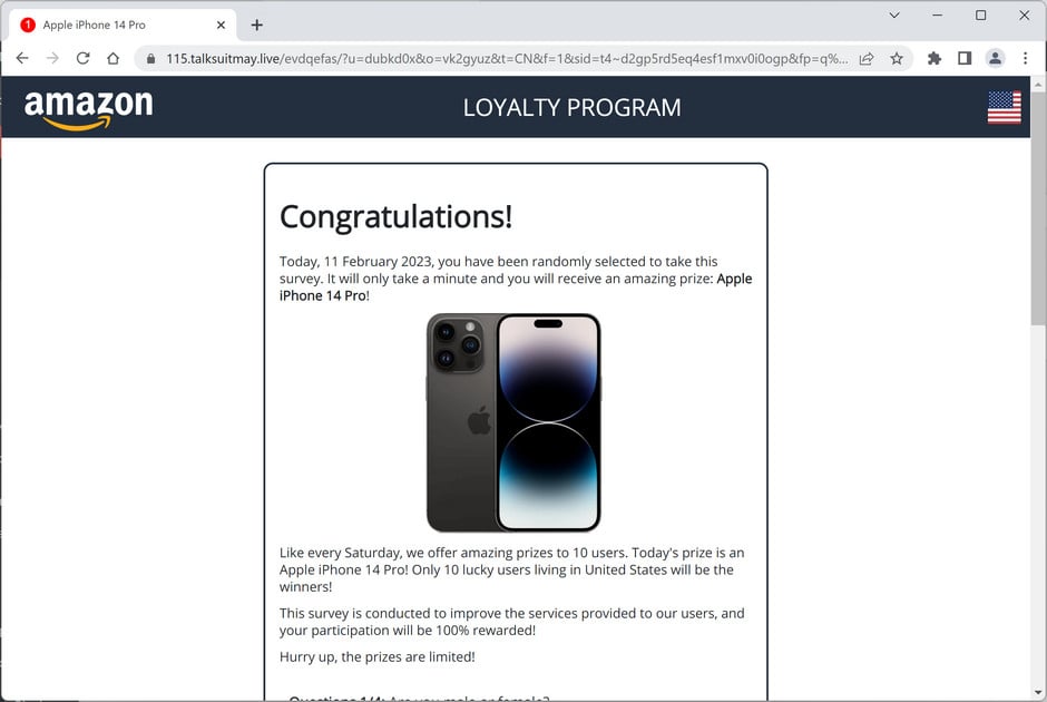 Screenshot of Talksuitmay.live Ads