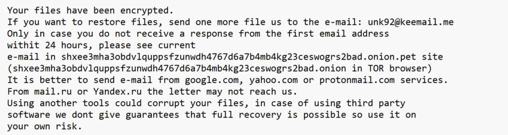 Image: @BLOCKED ransomware