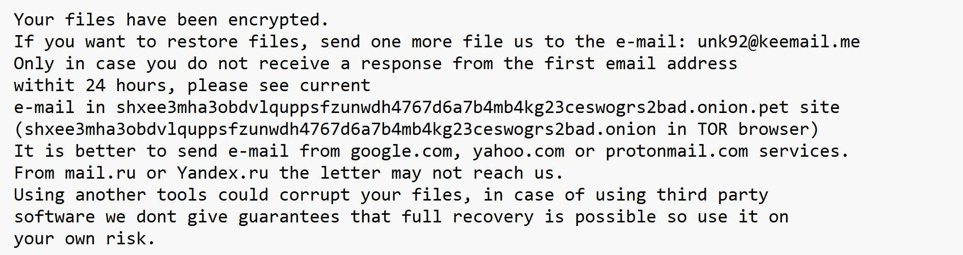 Image: @BLOCKED ransomware