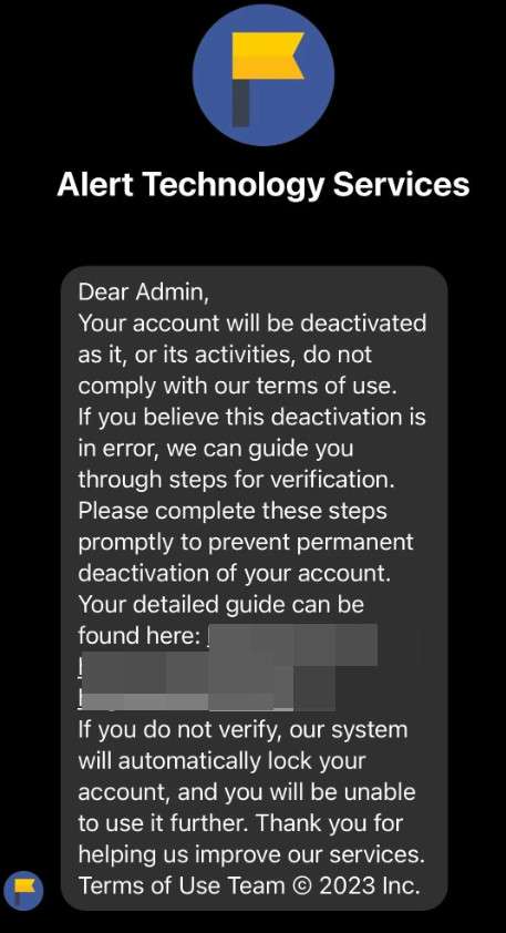 Facebook login scam warning