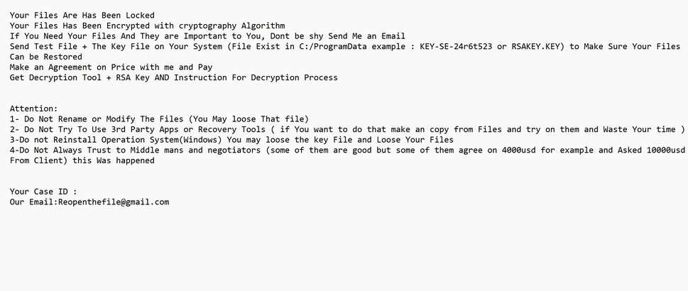 Image: Reopen ransomware