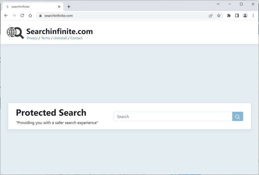 Image: Searchinfinite.com Browser Hijacker