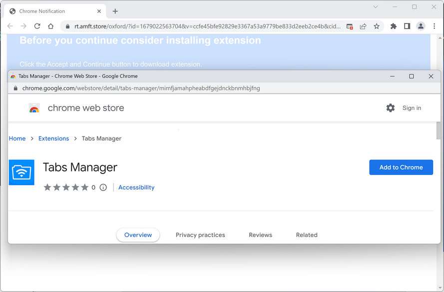 Image: Tabs Manager Chrome Extension