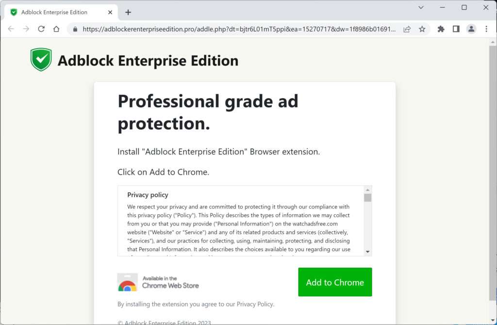 Image: Adblockerenterpriseedition.pro Ads