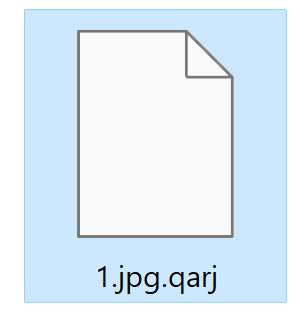 Image: Files Encrypted by QARJ Ransomware