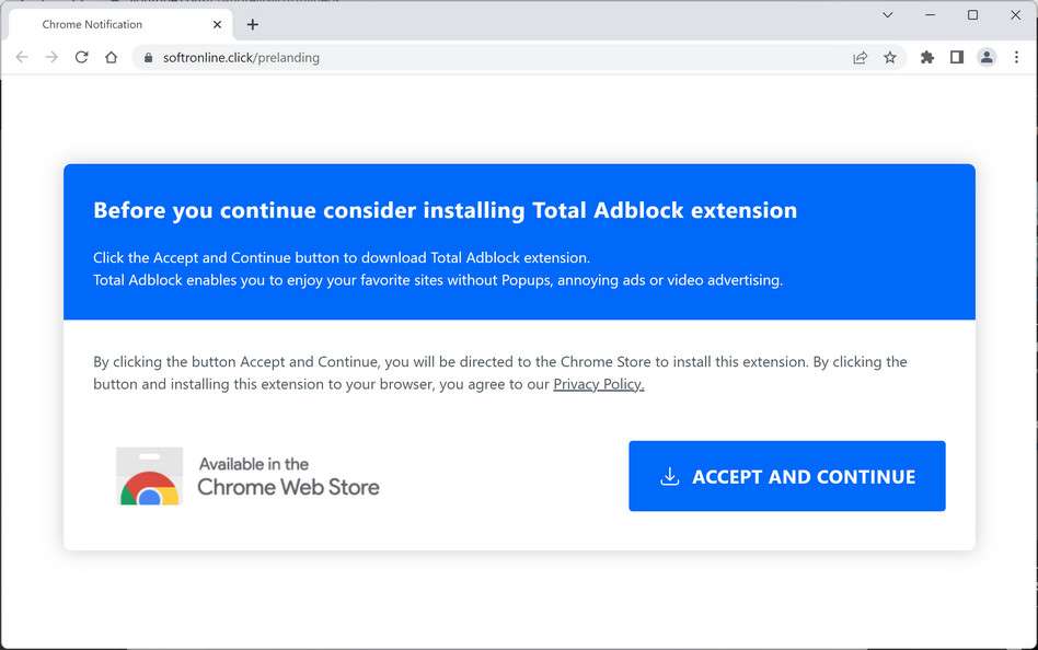 Image: Softronline.click Ads