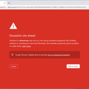Image: Doruns.xyz Fake Antivirus Scan