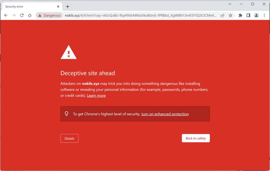 Image: Nokils.xyz Fake Antivirus Scan