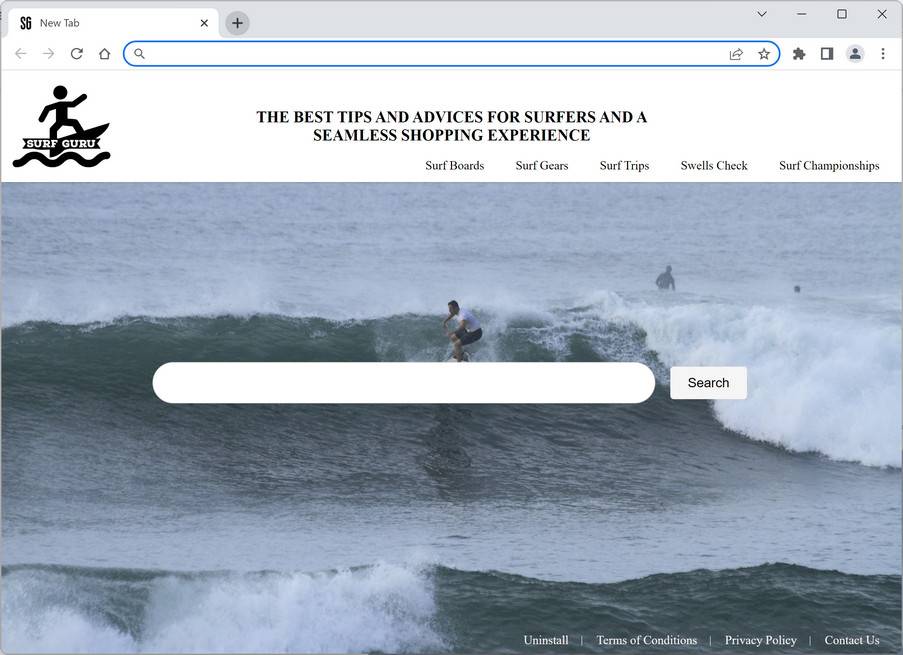 Image: SurfGuru Chrome new tab page