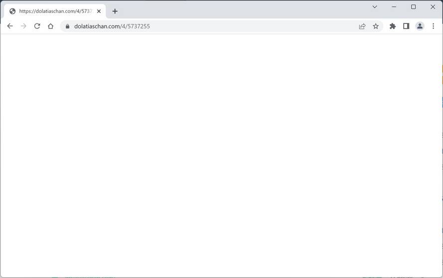 Image: Chrome browser is redirected to Dolatiaschan.com