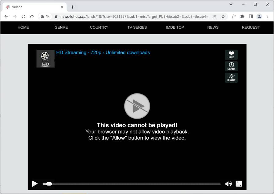 Image: News-Luhosa.cc Pop-up Ads