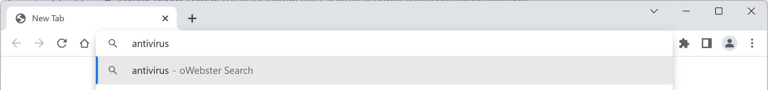 Image: oWebster Search Chrome new tab page