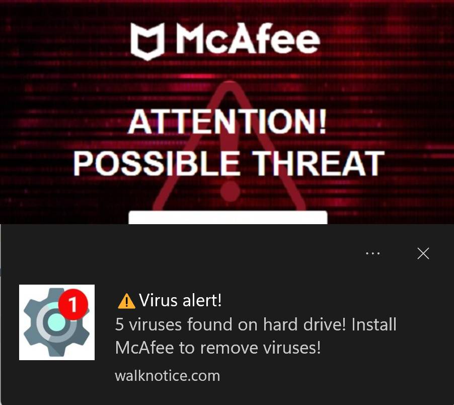 Remove Attention! Your Computer Is In Danger Pop-up Scam