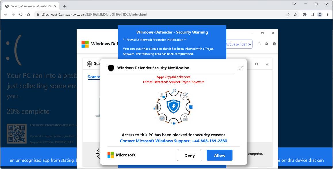 0x80073b01 Windows Defender security warning