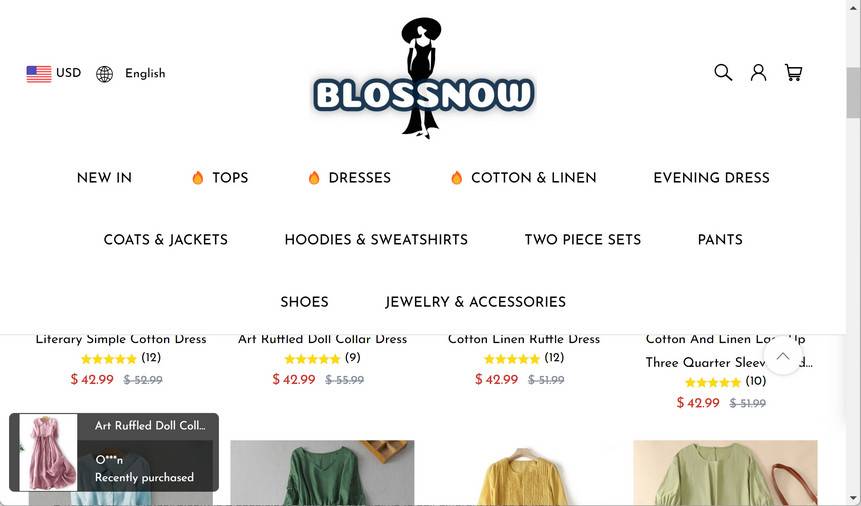 Blossnow.com scam