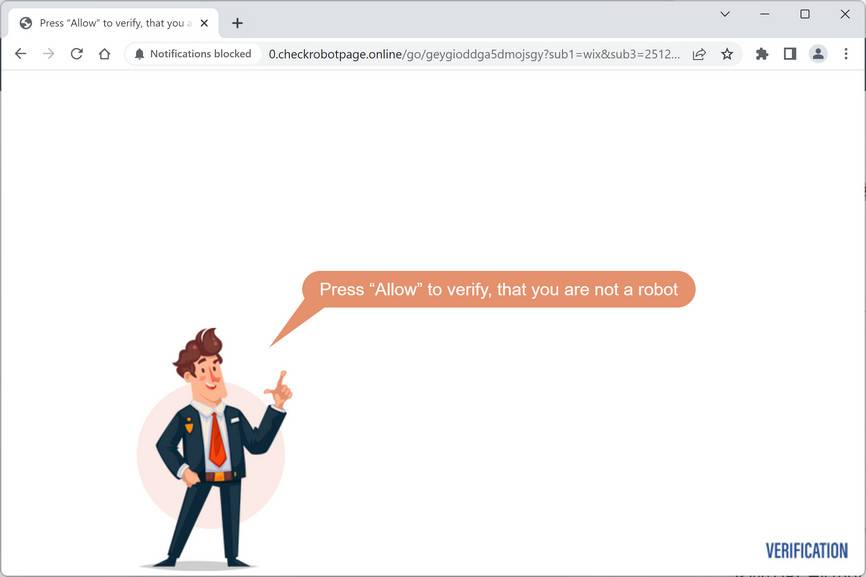 Checkrobotpage.online ad