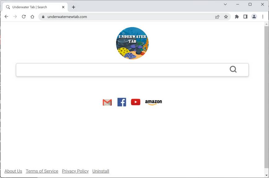 Underwaternewtab.com ad