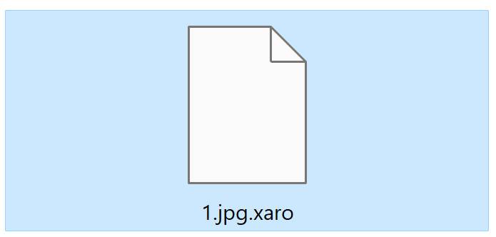 Image: xaro file encrypted