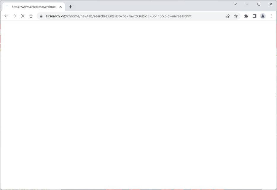 Image: Airsearch.xyz Browser Hijacker