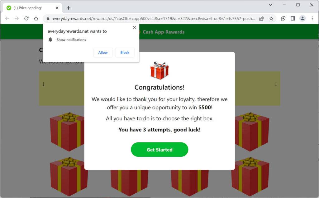everydayrewards.net ad
