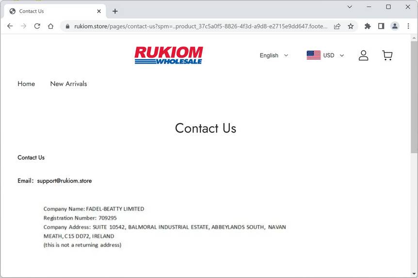 image Rukiom.store scam