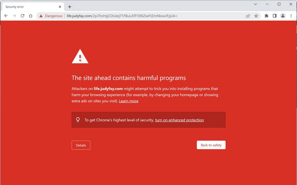 life.judyfay.com redirect