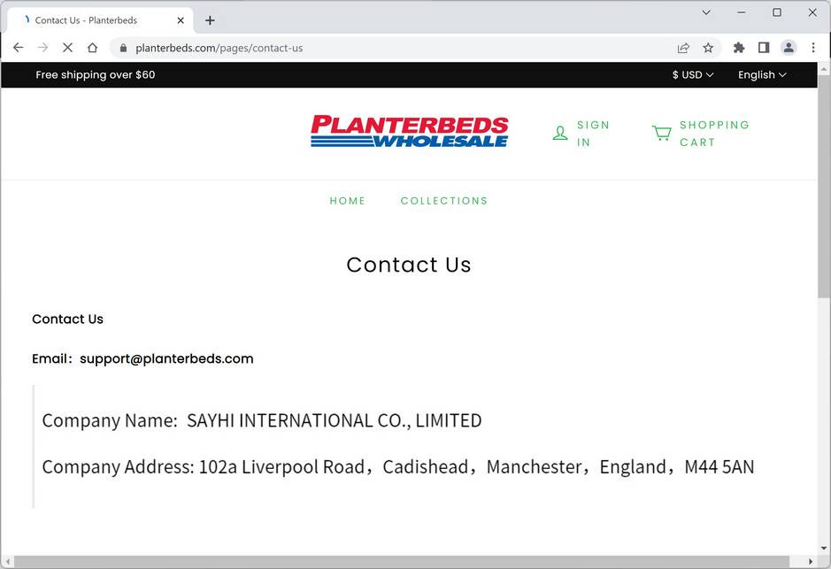 planterbeds.com ads