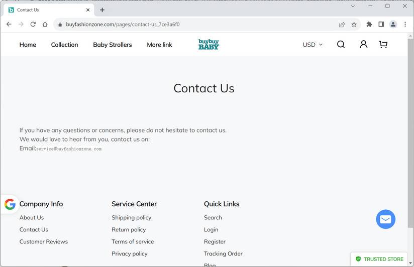Buyfashionzone.com scam