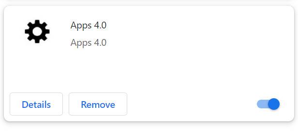 Apps 4.0 Extension Malware