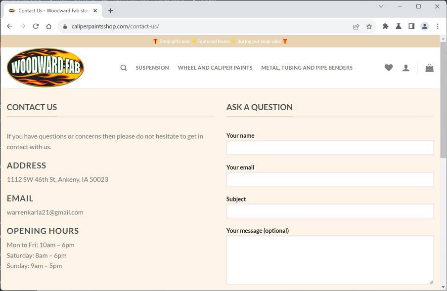 Caliperpaintsshop.com Scam