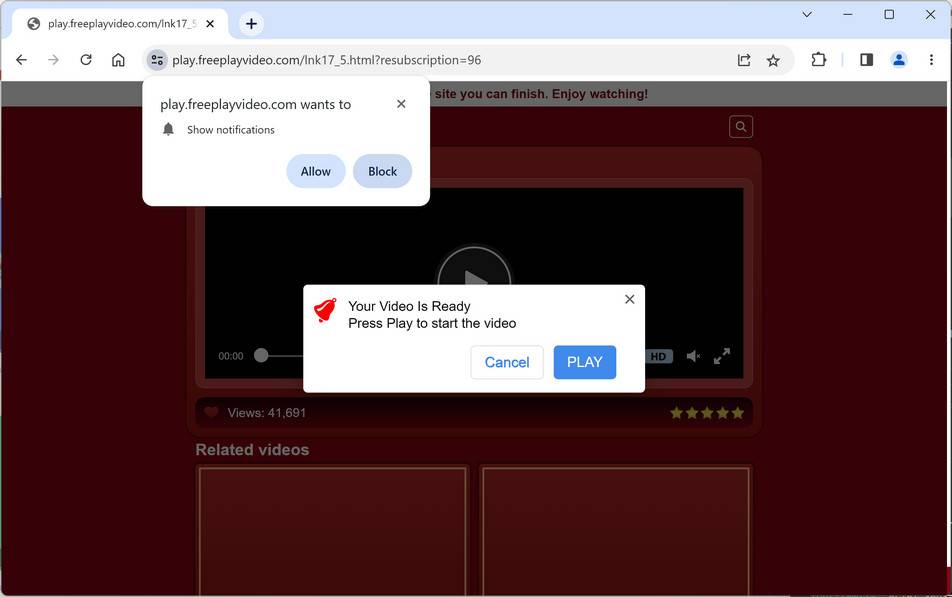 Freeplayvideo.com ad