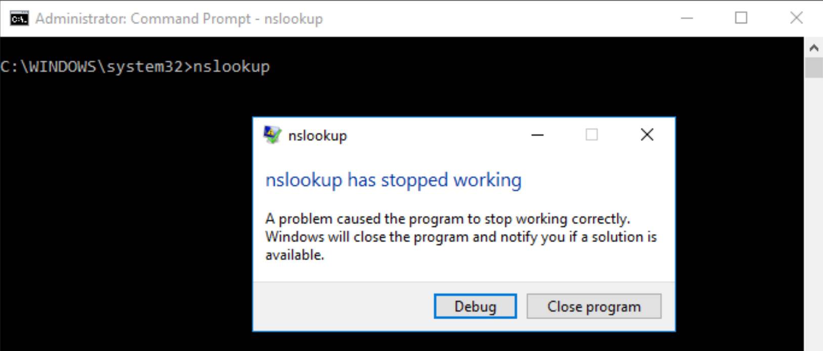 NSLookup virus
