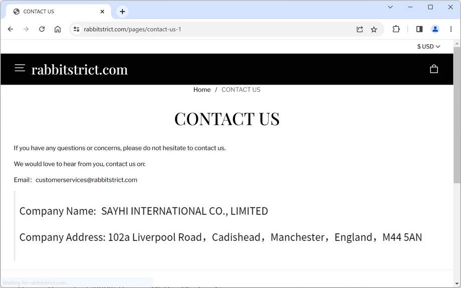 Rabbitstrict.com scam