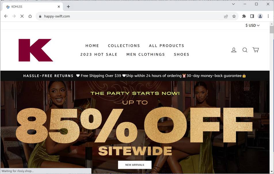 image Happy-swift.com scam