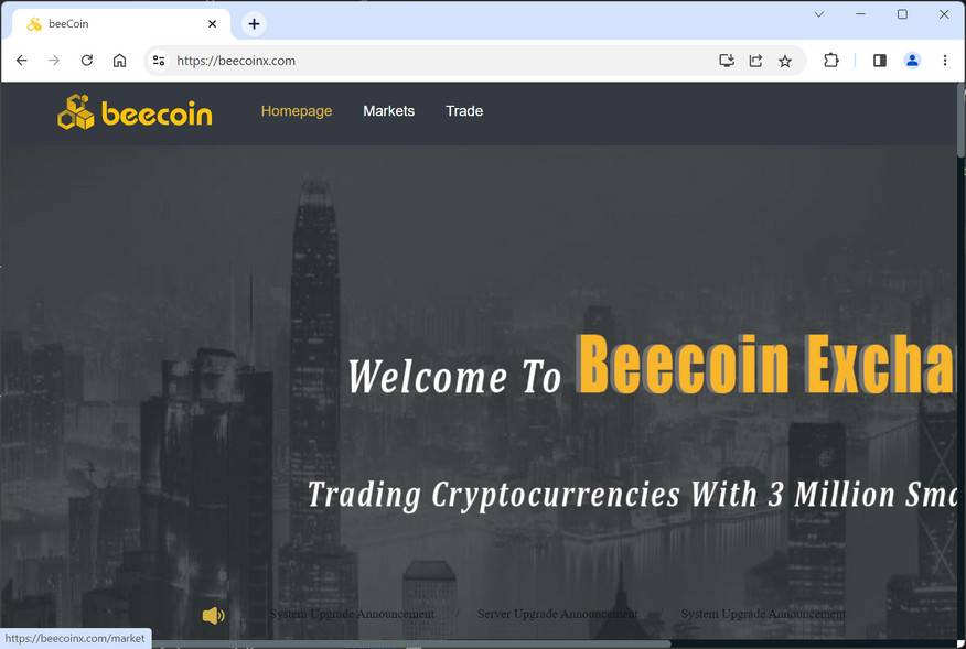 Beecoinx.com scam