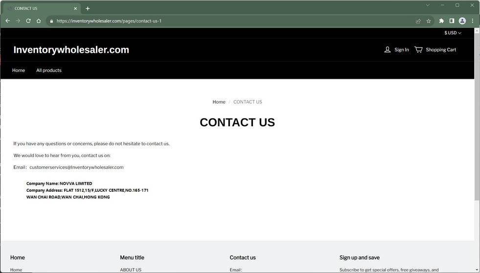 Inventorywholesaler.com scam