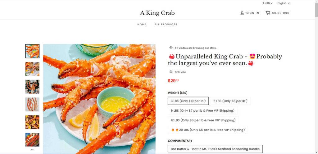 Akingcrab.com scam