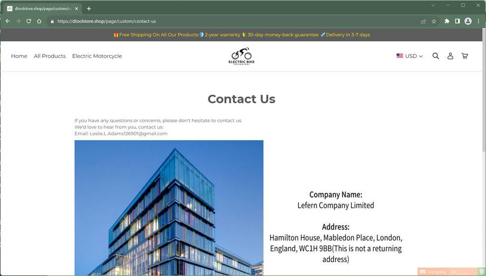 Dtoolstore.shop scam