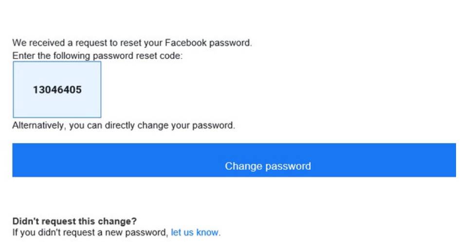 Forgot my Facebook password, how to reset it?