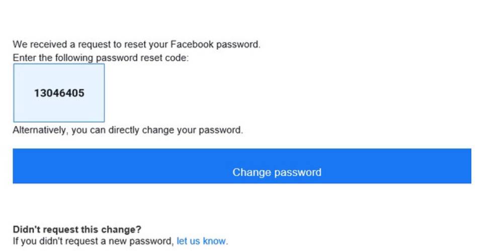 Why are the email addresses of the Facebook login button users not