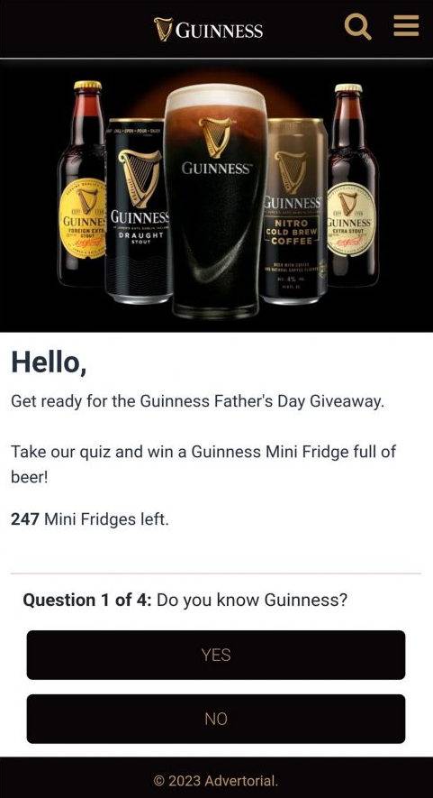 Guinness Mini Fridge Scam