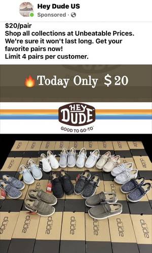 Hey Dude $20/Pair Shoe Sale Scam - What You Need To Know!