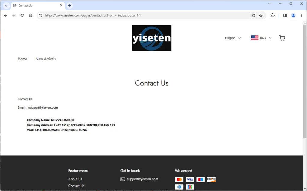 Yiseten scam