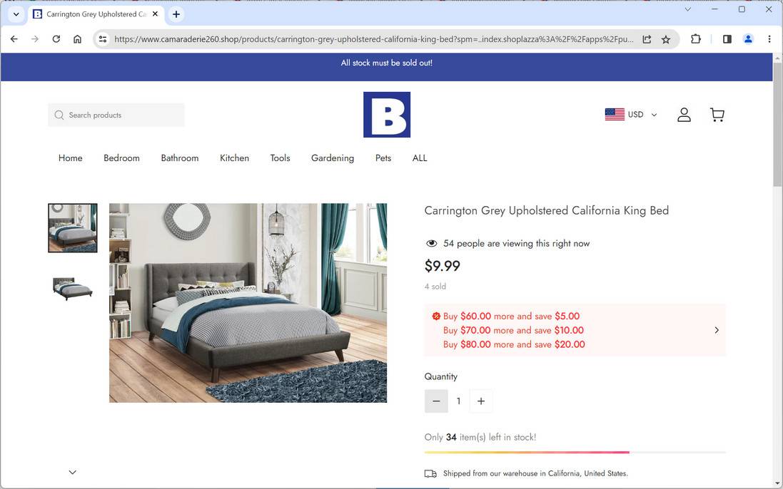 Think Twice Before Buying From Camaraderie260.shop